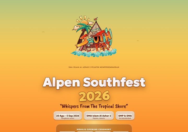 Laman Alpen Southfest 2026 — bahagian hero